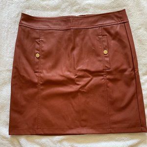 Brownish/red mini skirt SIZE 10 from Loft